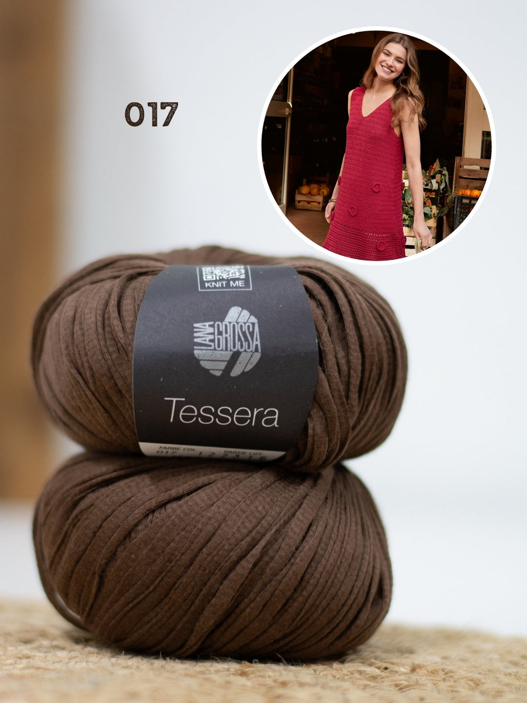 Häkelpaket Tessera Kleid mit Rosetten