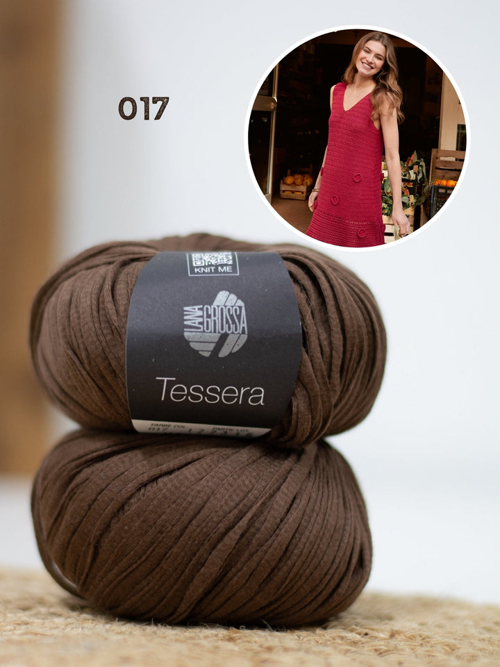 Häkelpaket Tessera Kleid mit Rosetten