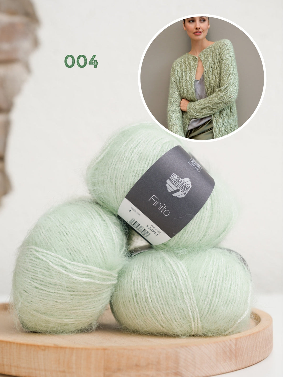 Strickpaket Finito Jacke im Lochmuster