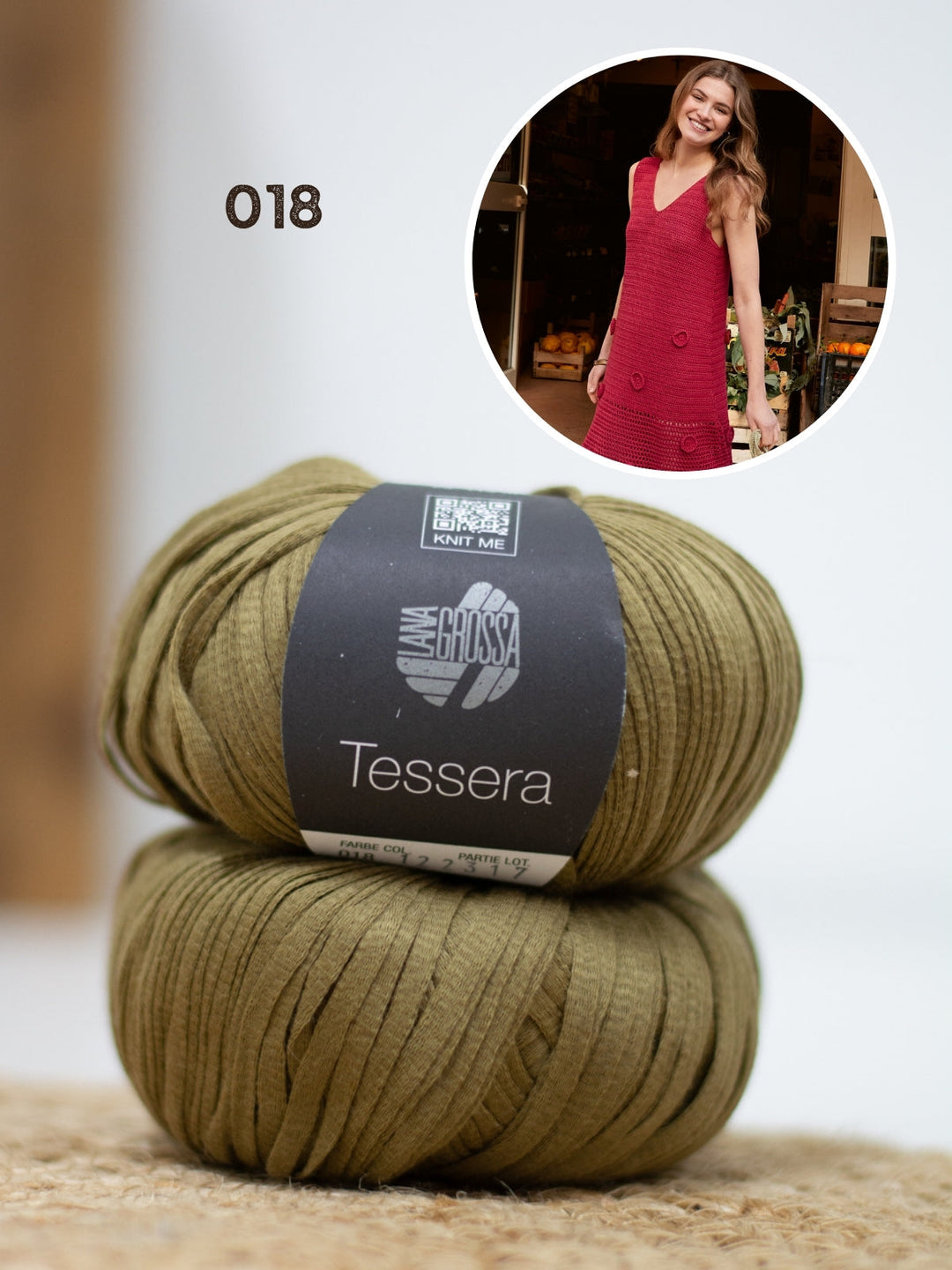 Häkelpaket Tessera Kleid mit Rosetten