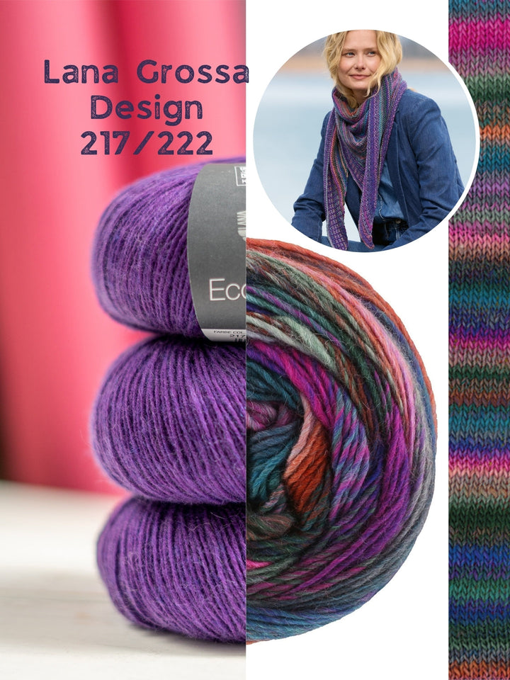 Strickpaket Colorissimo Ecopuno Dreieckstuch