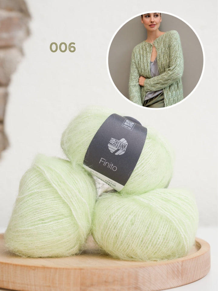 Strickpaket Finito Jacke im Lochmuster