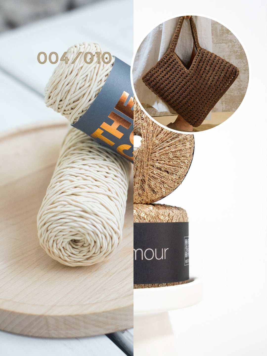 Häkelpaket The Core Glamour Strandtasche