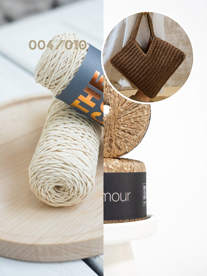 Häkelpaket The Core Glamour Strandtasche