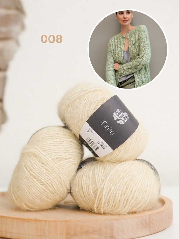 Strickpaket Finito Jacke im Lochmuster