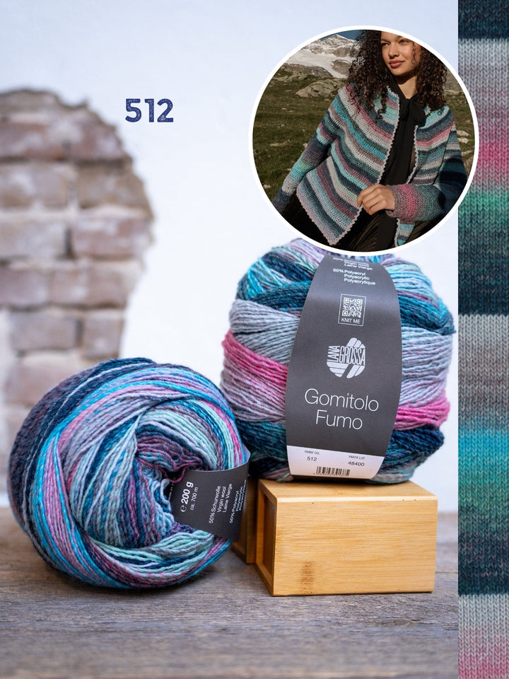 Häkelpaket Gomitolo Fumo Jacke