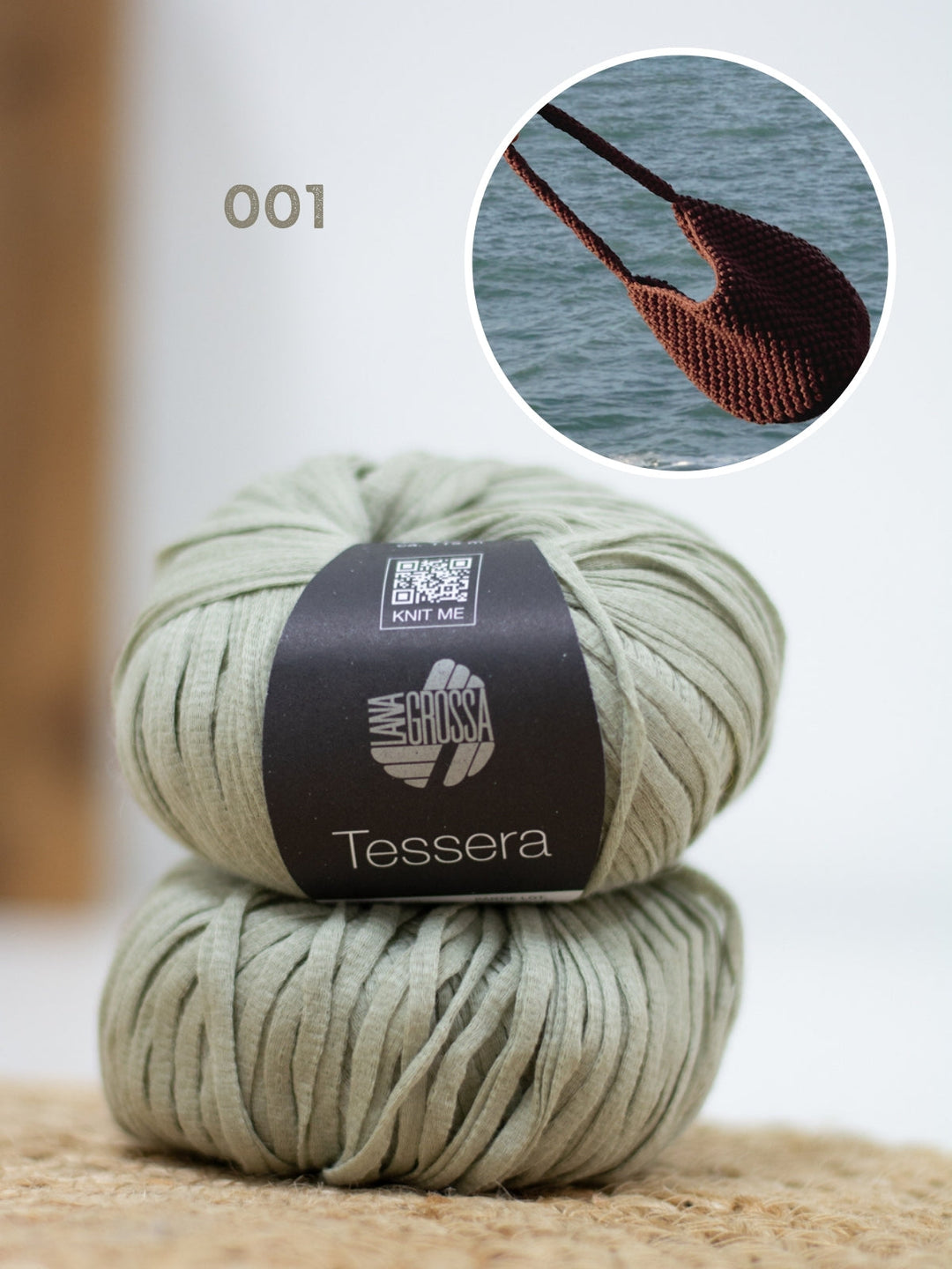 Häkelpaket Tessera Henkeltasche im Noppenmuster