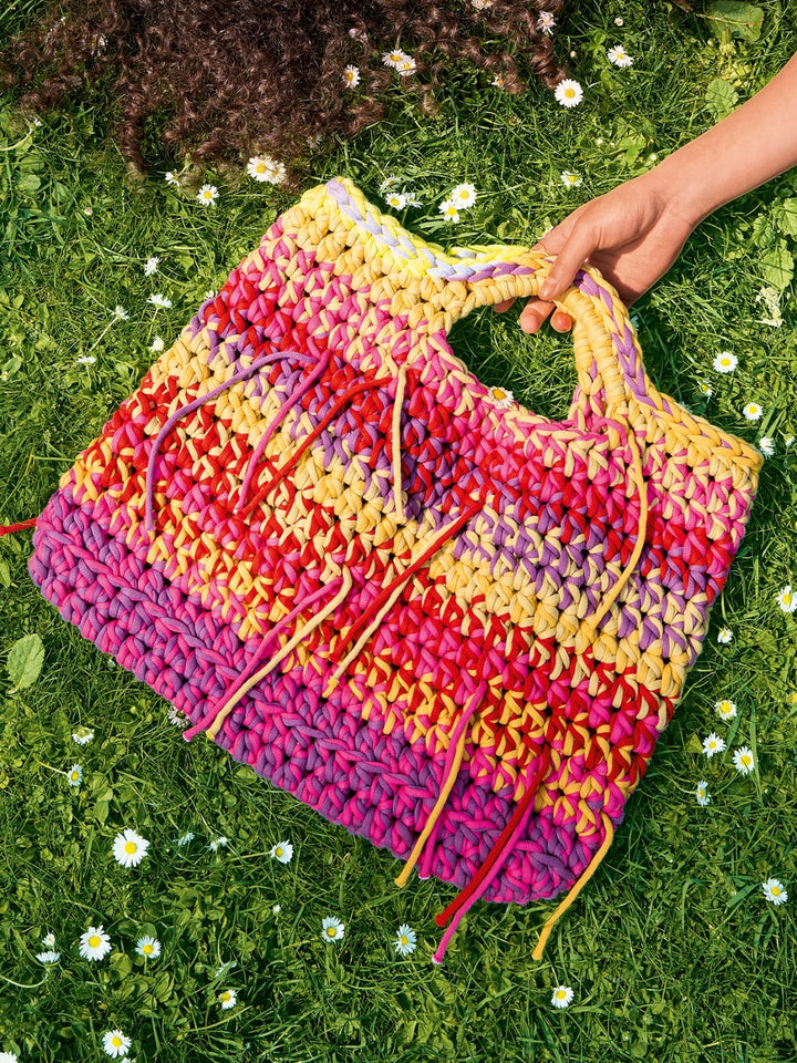 Häkelpaket The Tube Kleine Shopper mit Fransen