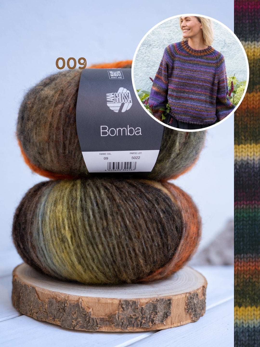 Strickpaket Bomba Raglanpullover - Top-down