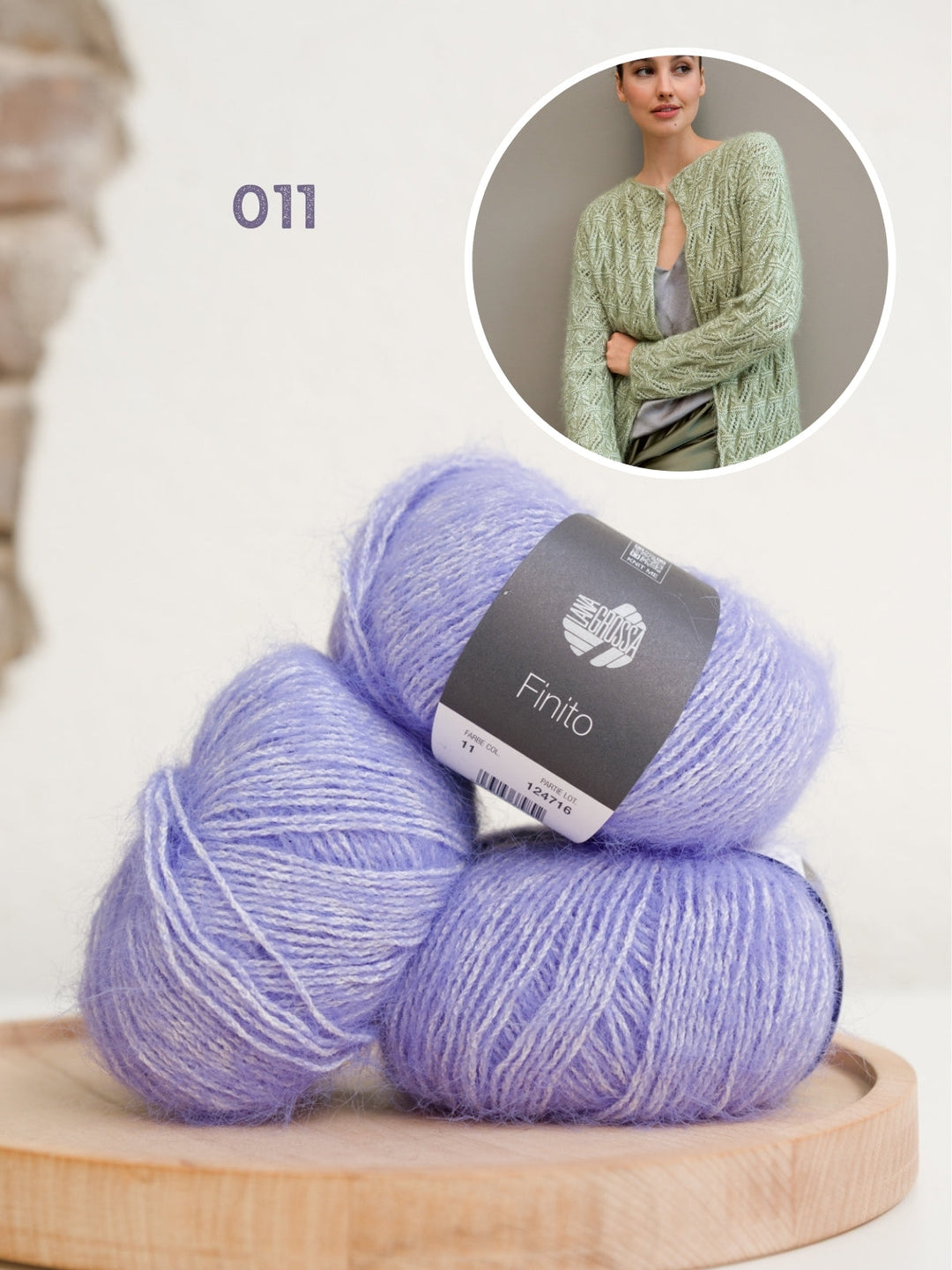Strickpaket Finito Jacke im Lochmuster
