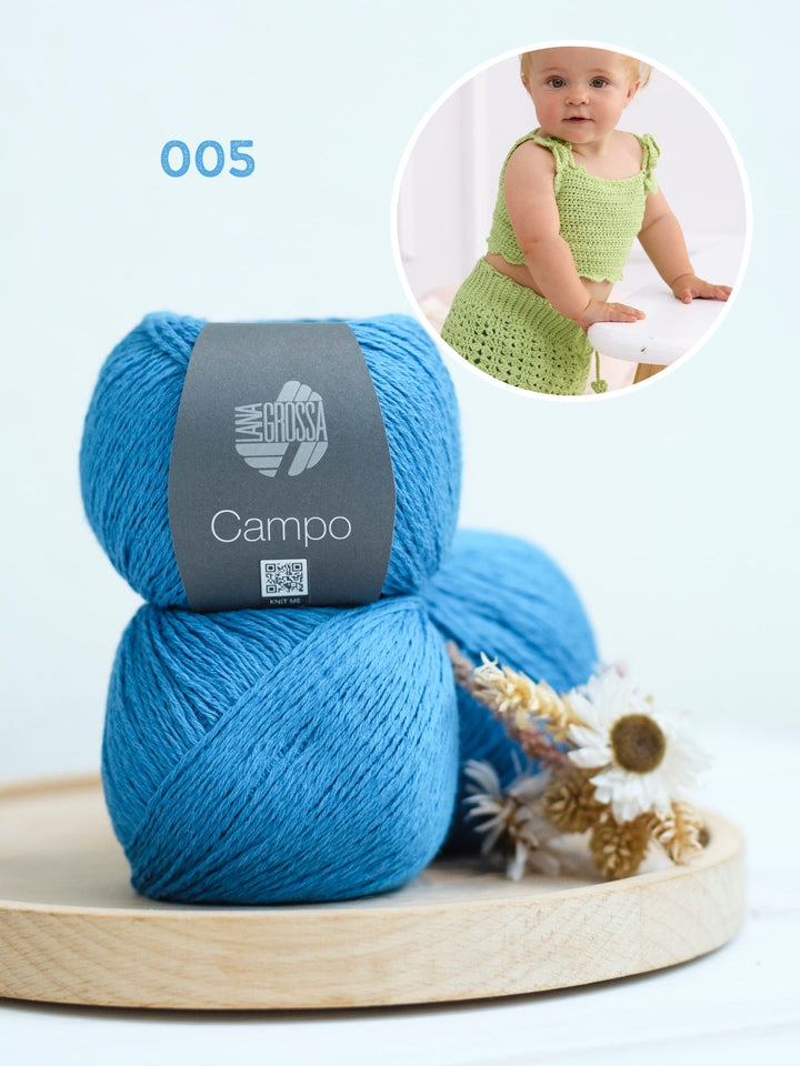 Häkelpaket Campo Babyset (Top + Röckchen)