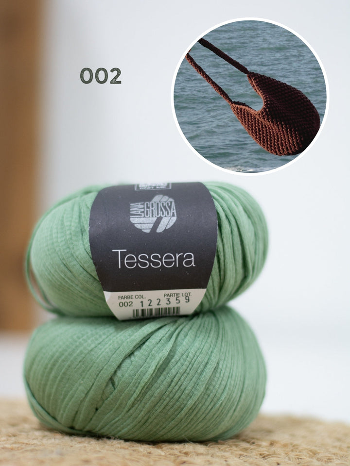 Häkelpaket Tessera Henkeltasche im Noppenmuster