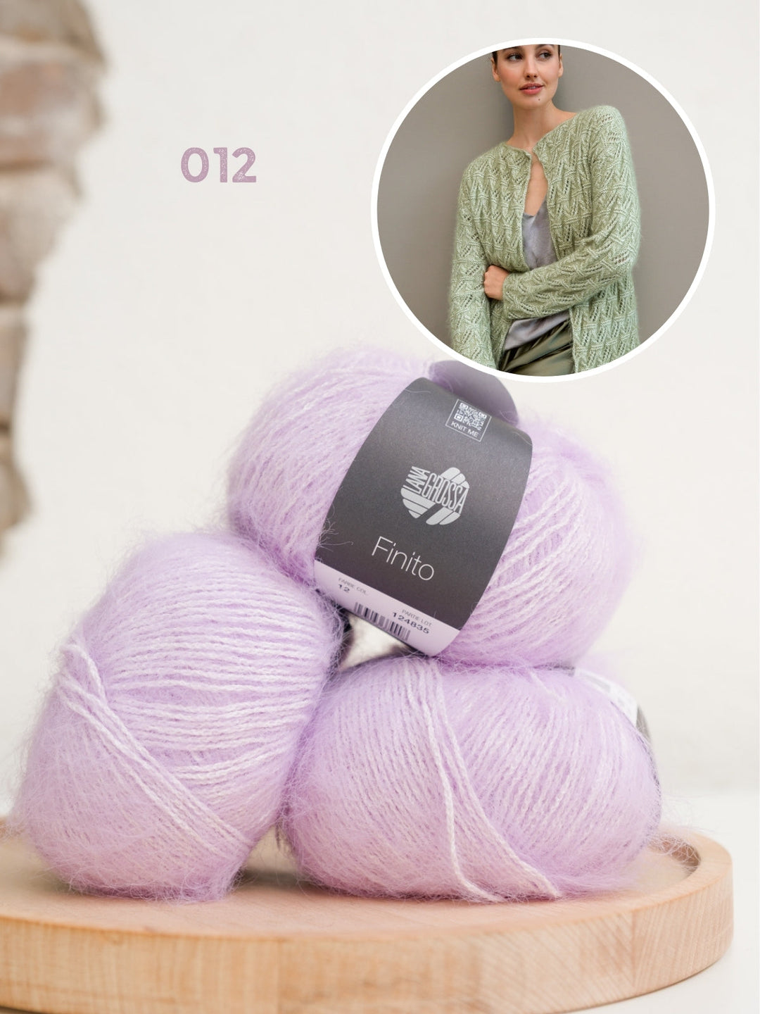 Strickpaket Finito Jacke im Lochmuster