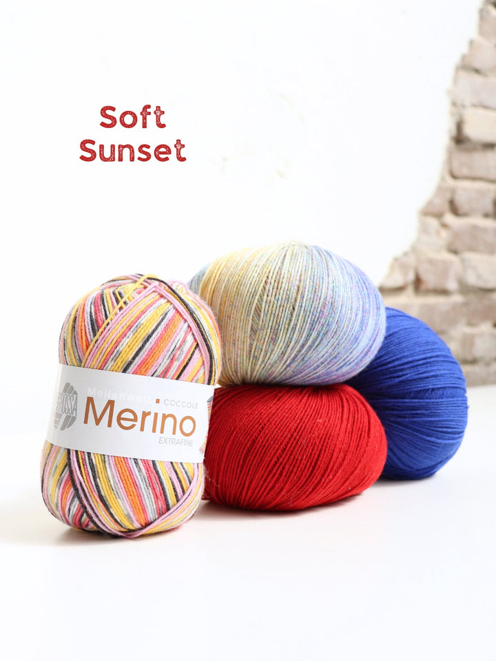 Sockenwolle-Probierpaket Merino
