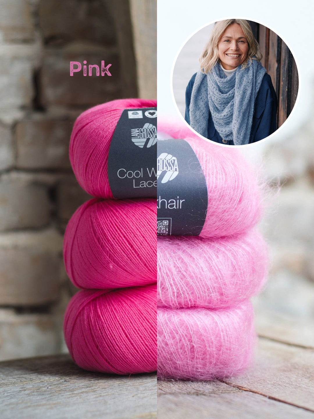 Strickpaket Cool Wool Lace & Silkhair Dreieckstuch