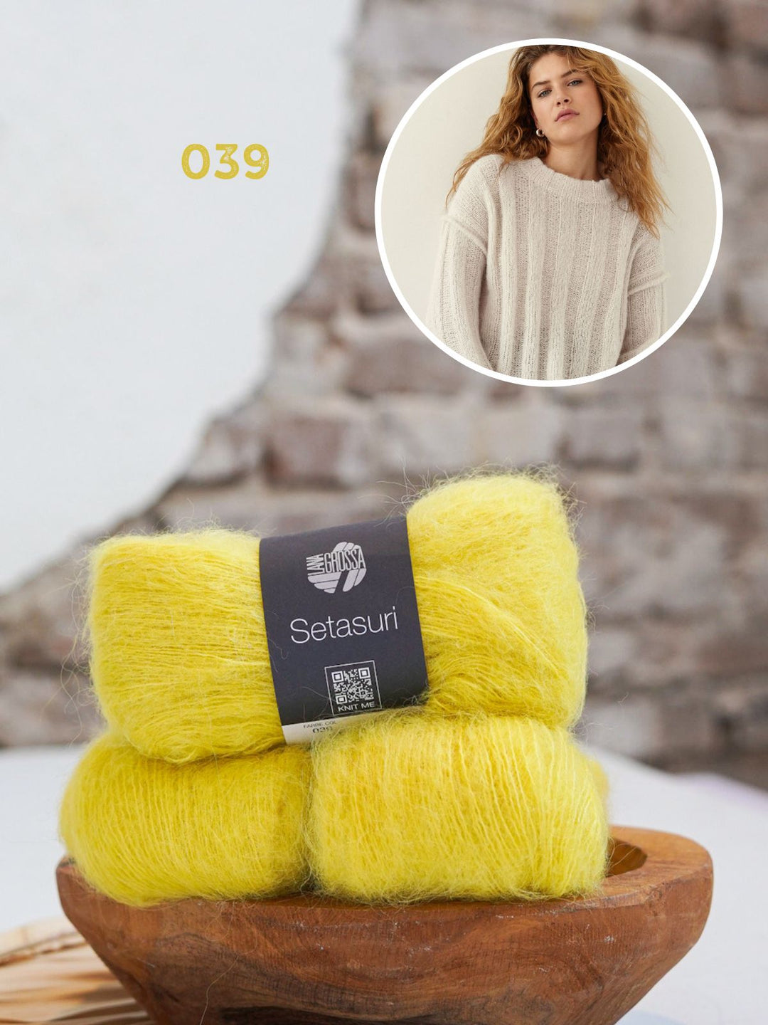 Strickpaket Setasuri Rippenpullover