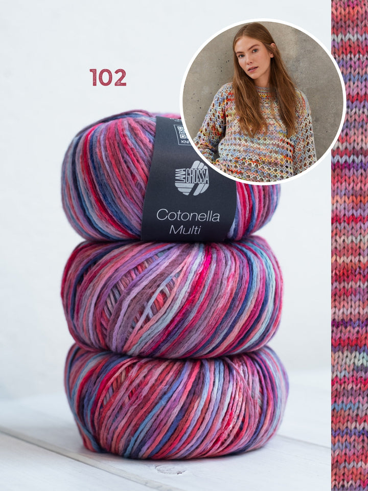 Häkelpaket Cotonella Multi Pullover