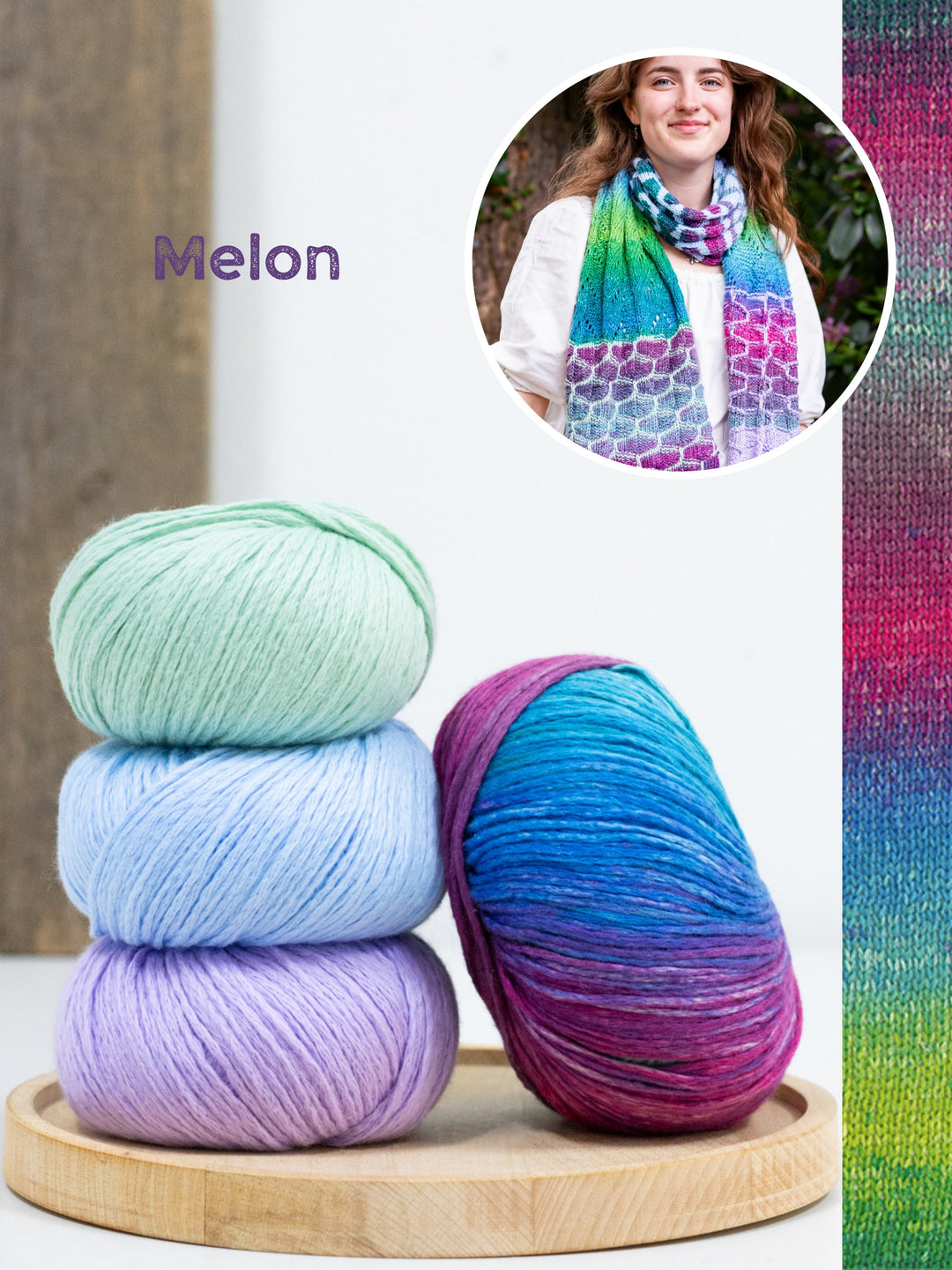 Strickpaket Cotonella Mirror Schal - KAL 2026
