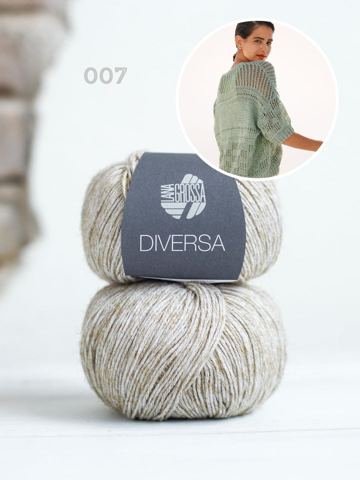 Strickpaket Diversa Jacke im Mustermix