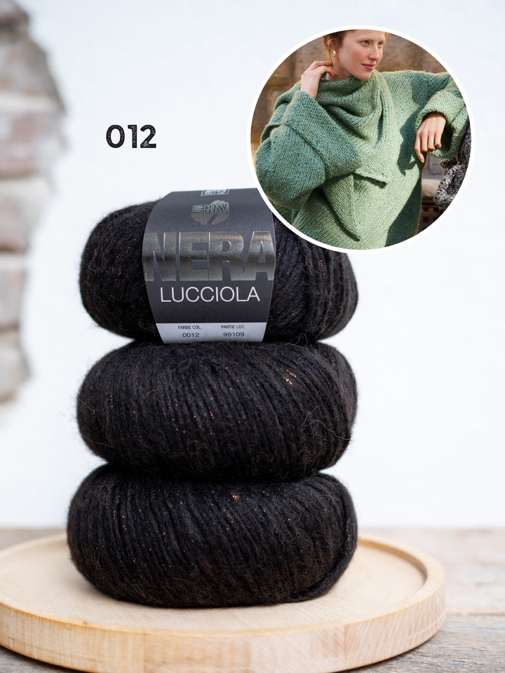 Strickpaket Lucciola diagonal gestrickter Pullover