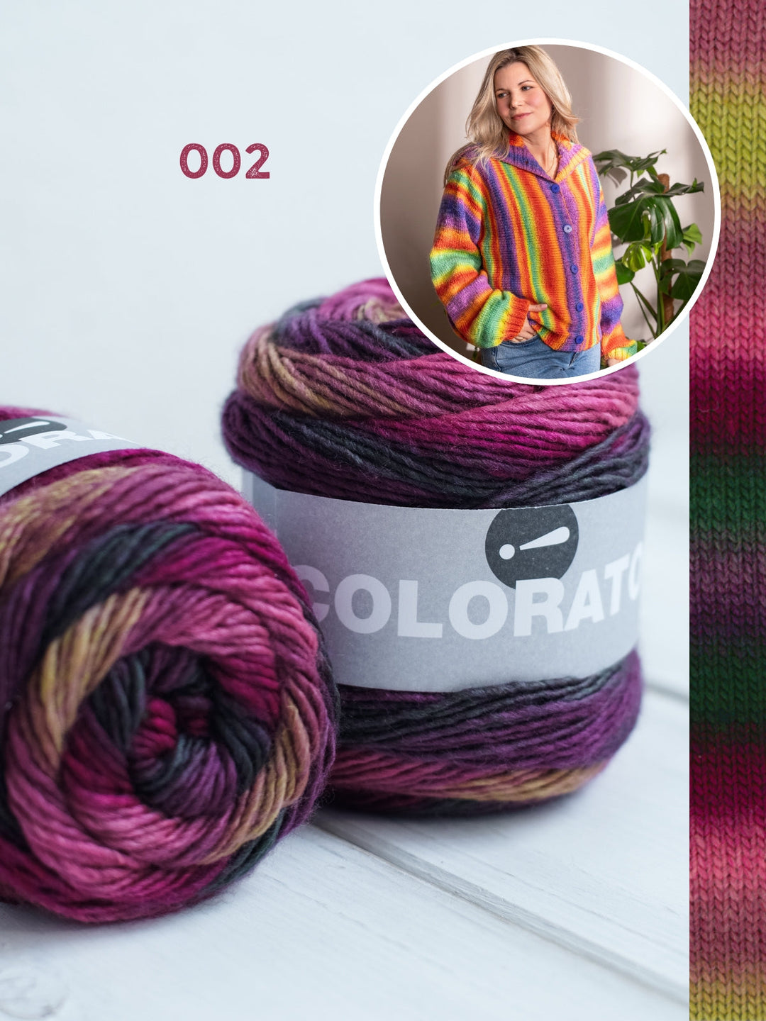 Strickpaket Colorato Jacke