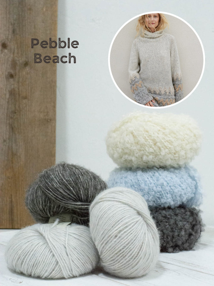 Strickpaket Natural Alpaca Pelo Orsetto Raglanpullover