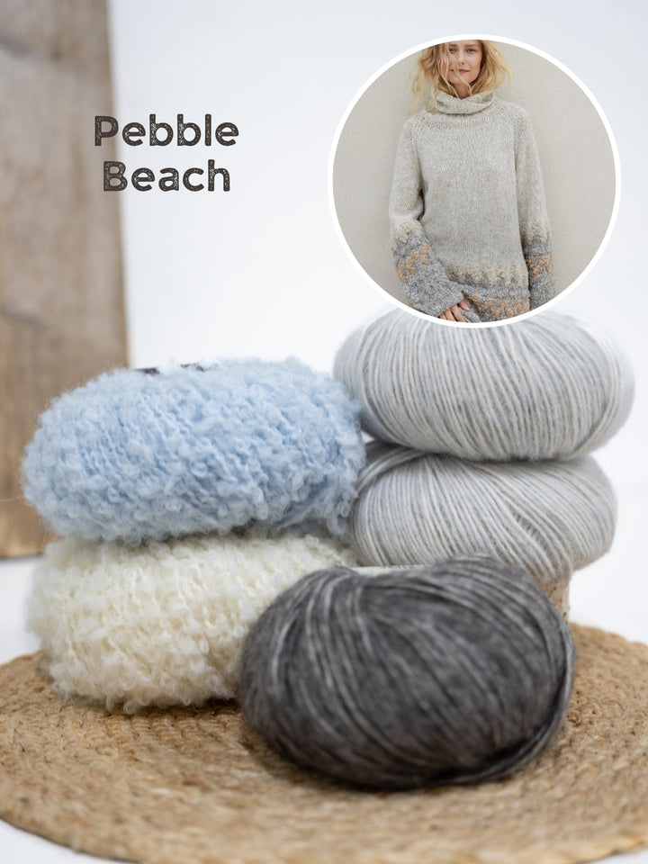 Strickpaket Natural Alpaca Pelo Orsetto Raglanpullover