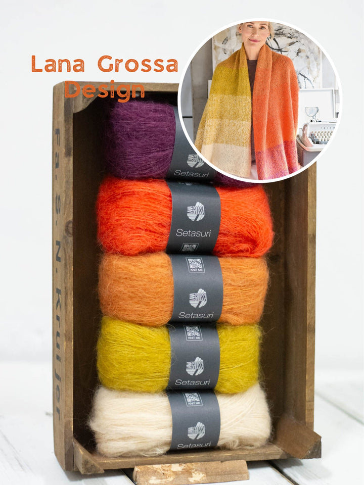 Strickpaket Setasuri Streifenstola