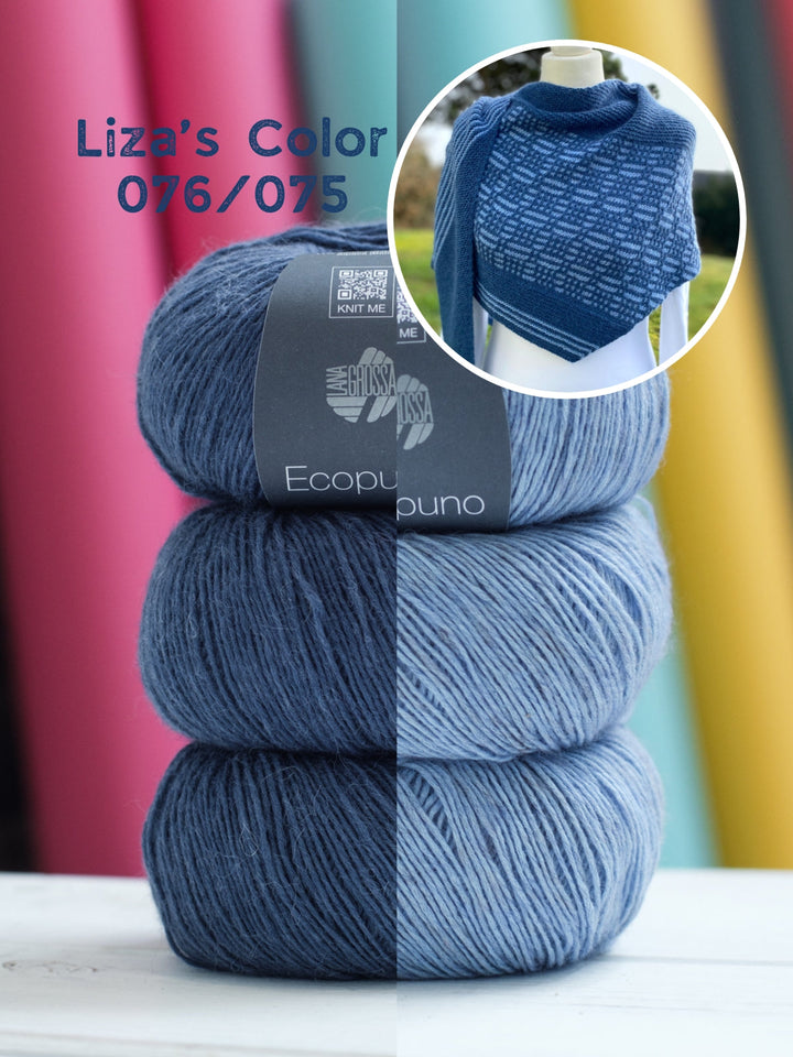 Strickpaket Lizas Tuch Square Garden
