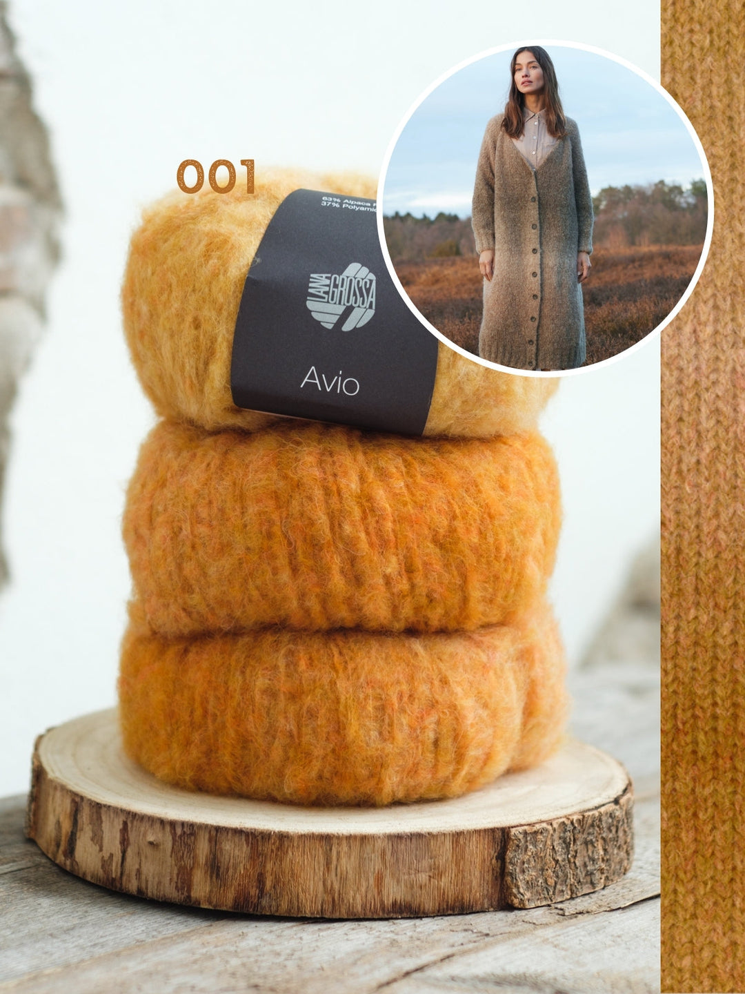 Strickpaket Avio Raglan Mantel