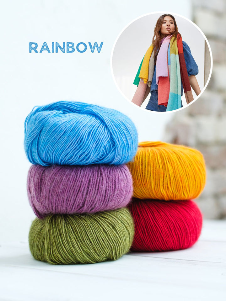 Strickpaket Ecopuno Streifenschal