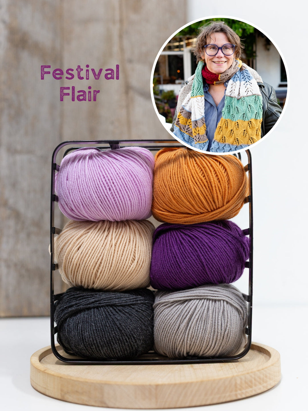 Strickpaket Stitch Party Scarf - KAL 2025