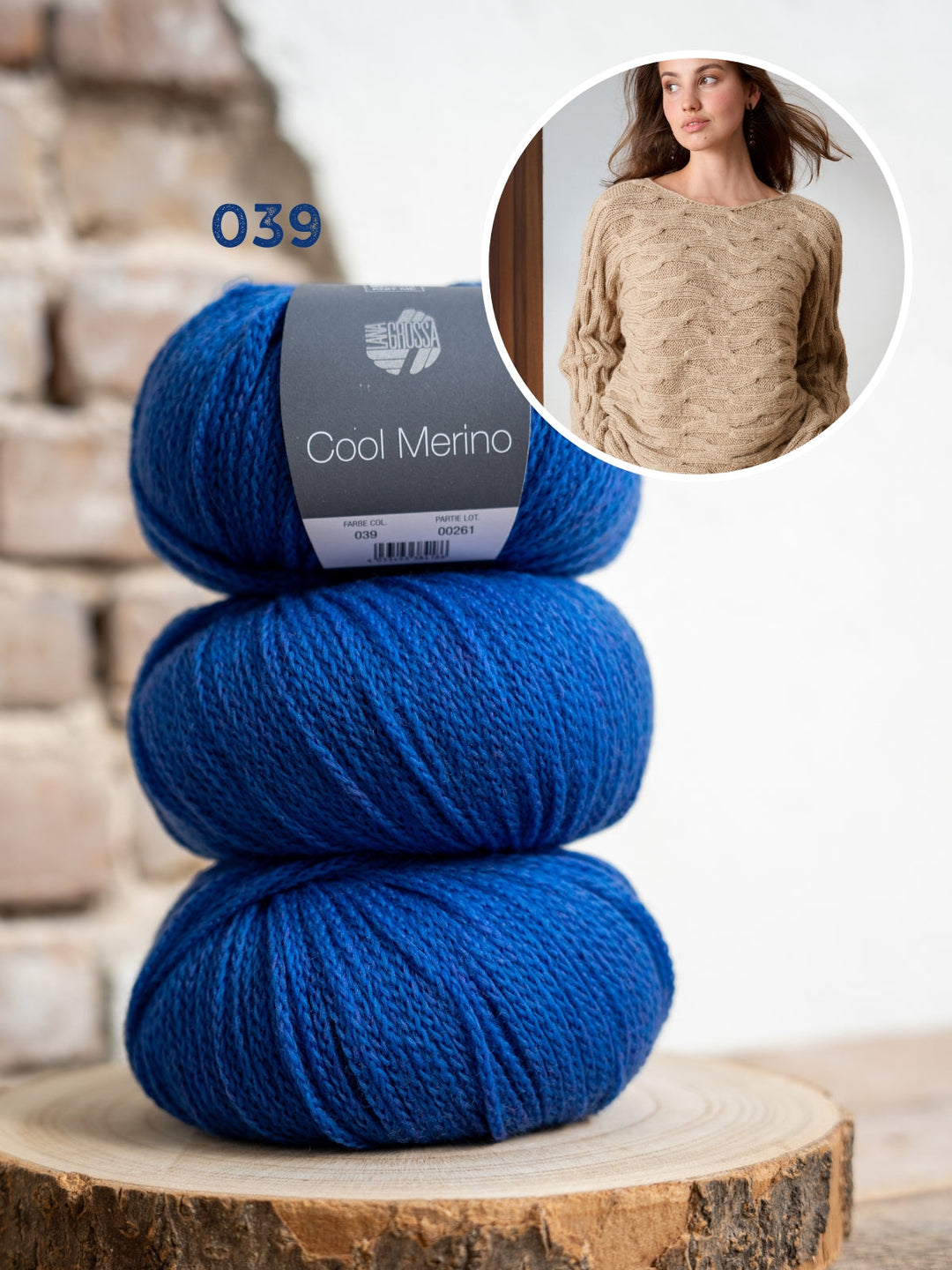 Strickpaket Cool Merino Pullover mit Struktur