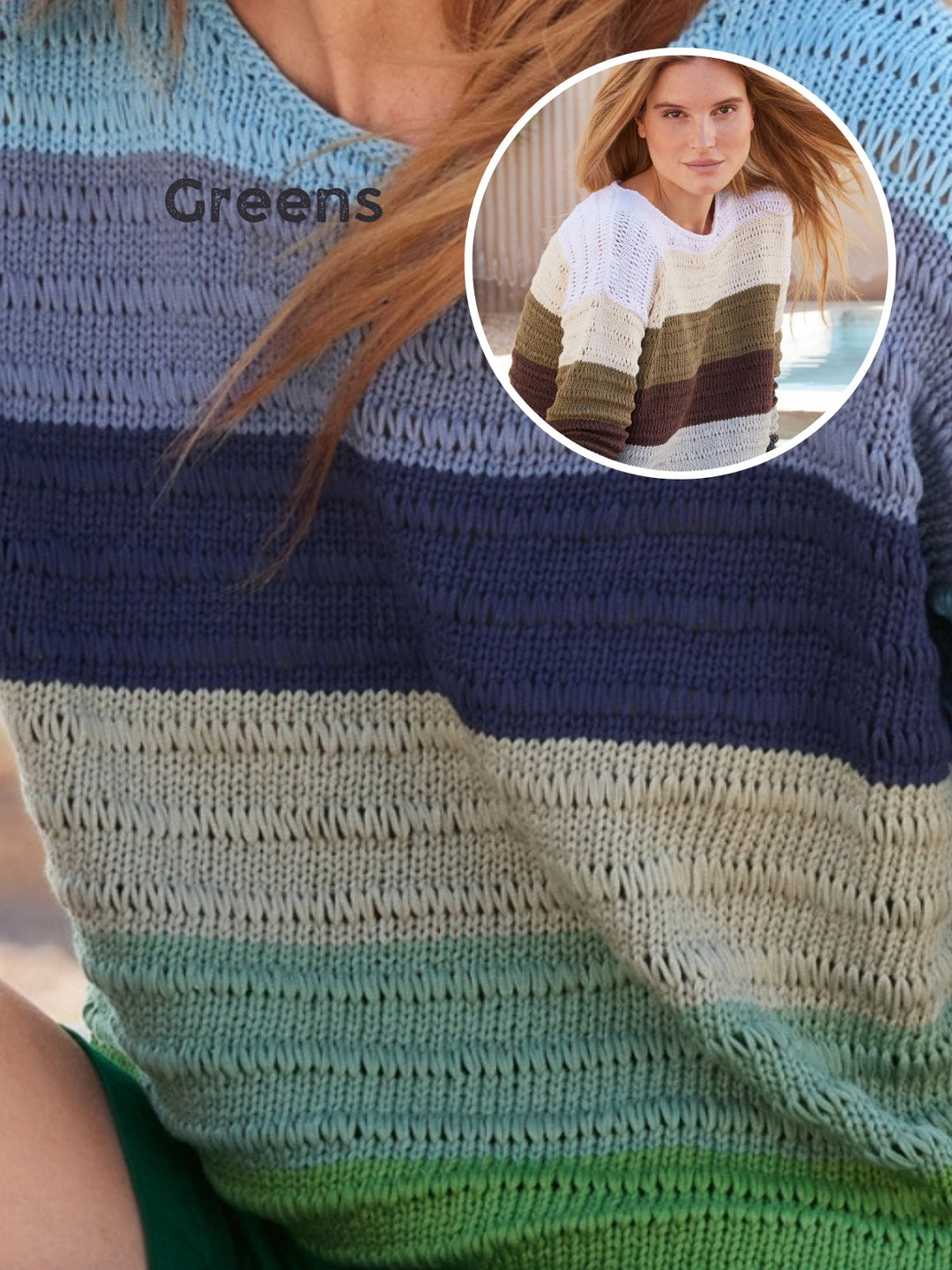 Strickpaket Tessera Streifenpullover