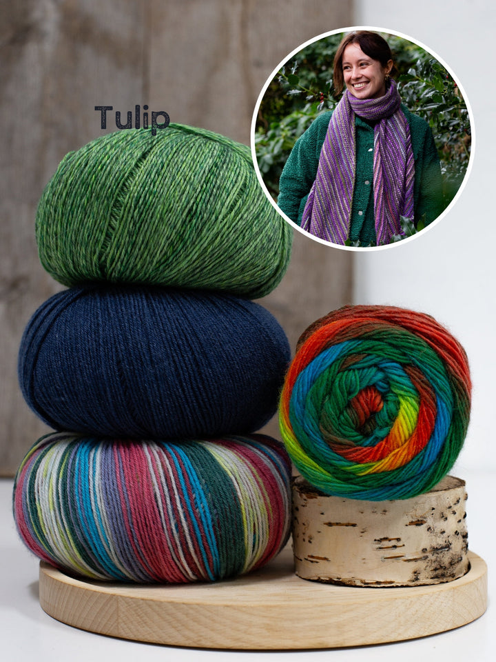 Tunesisches Häkelpaket Lavender Scarf – Studio Hook & Yarn