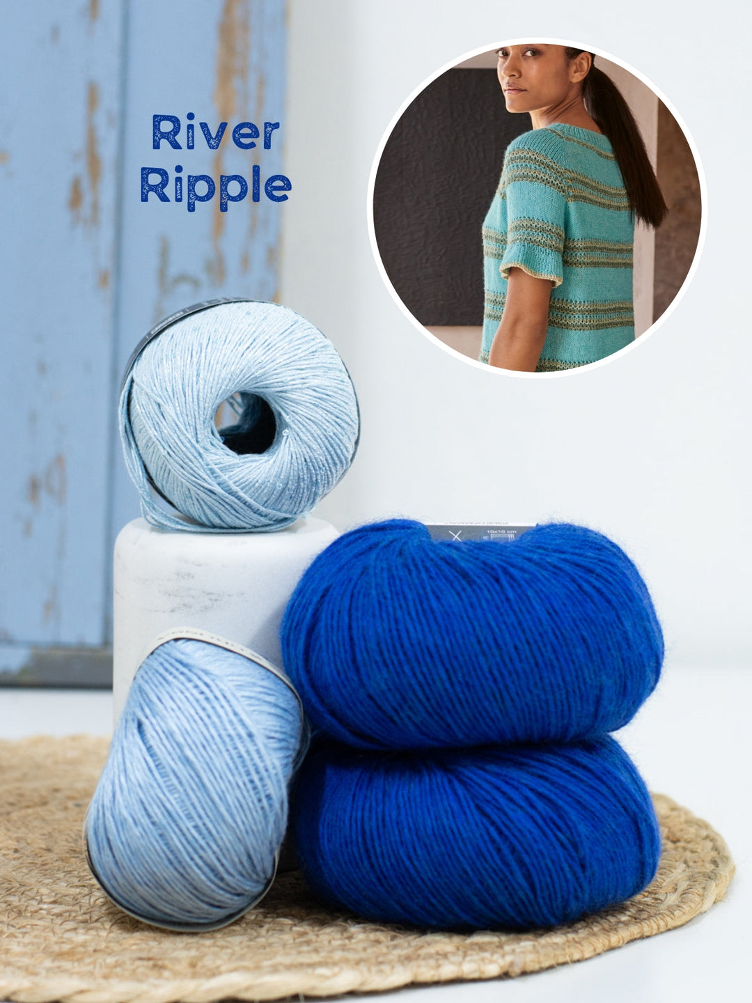 Strickpaket Tencellino Filo Paillettes Ecopuno Shirt Top Down