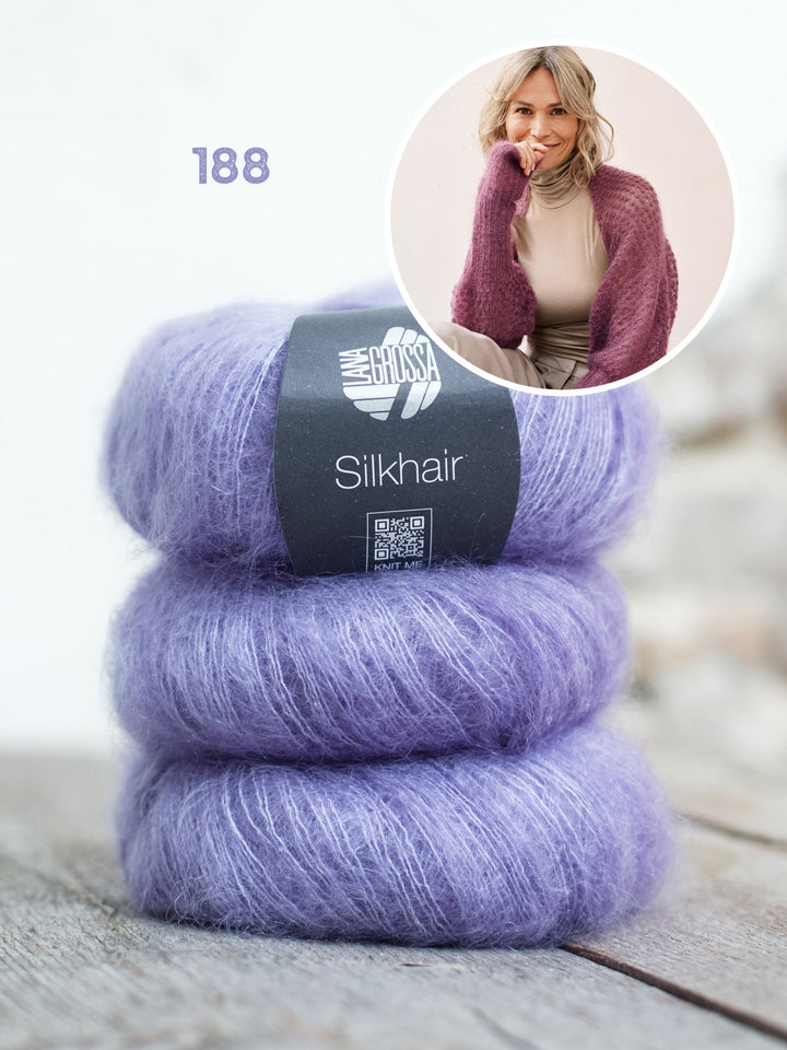 Strickpaket Silkhair Ärmelschal