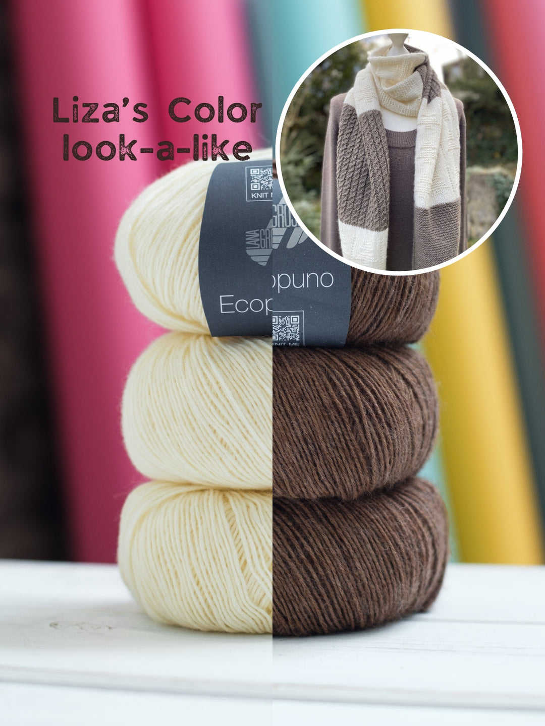 Strickpaket Lizas Cashmere Scarf - Ecopuno