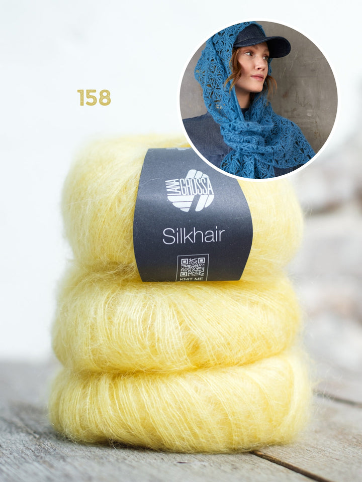 Häkelpaket Silkhair Ajourschal