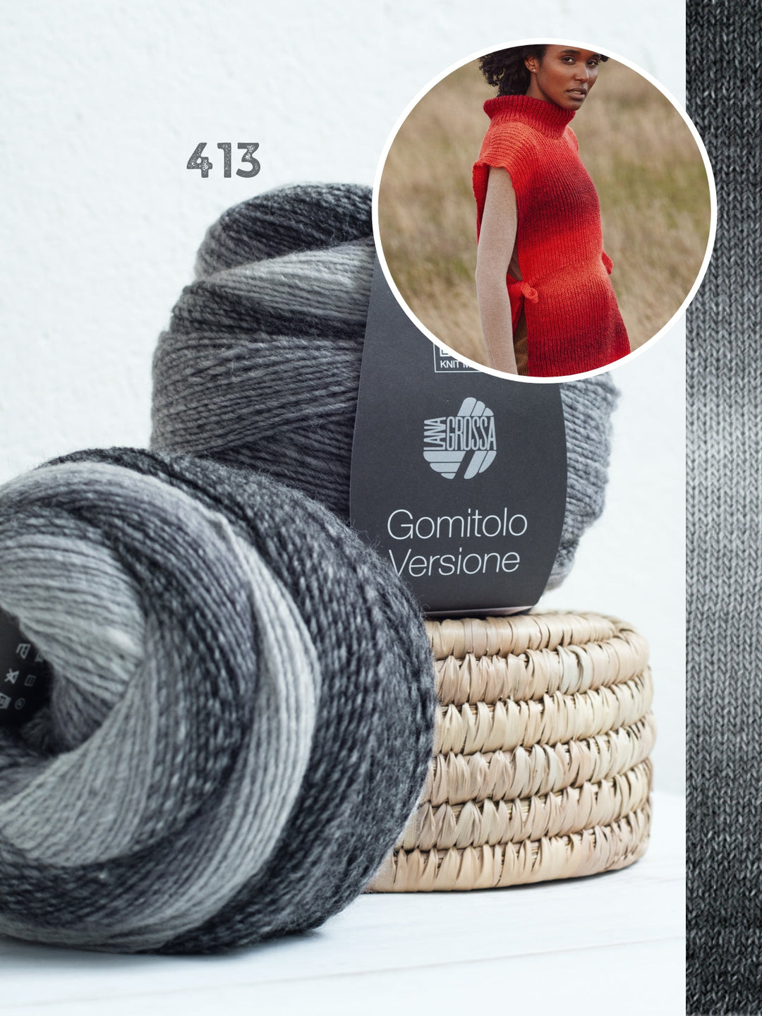 Strickpaket Gomitolo Versione Cache Coeur