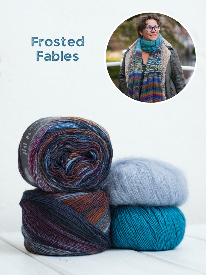 Strickpaket Lizas Tuch Shiny Trio - Winter
