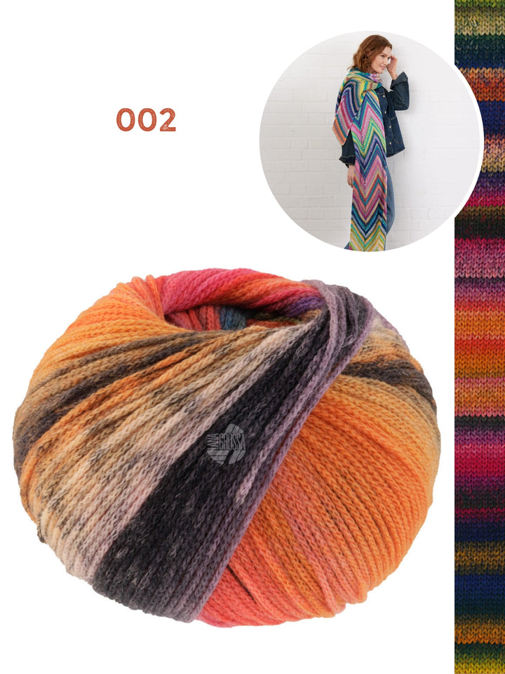 Strickpaket Farfalla Zickzack-Schal