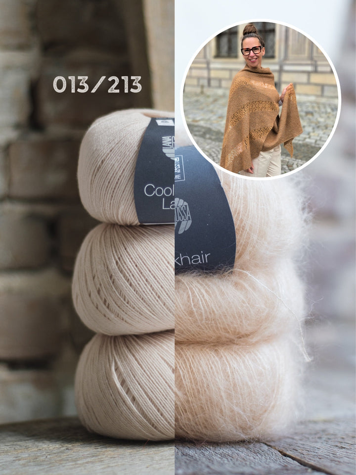 Strickpaket sjaal Elua - Joél Joél