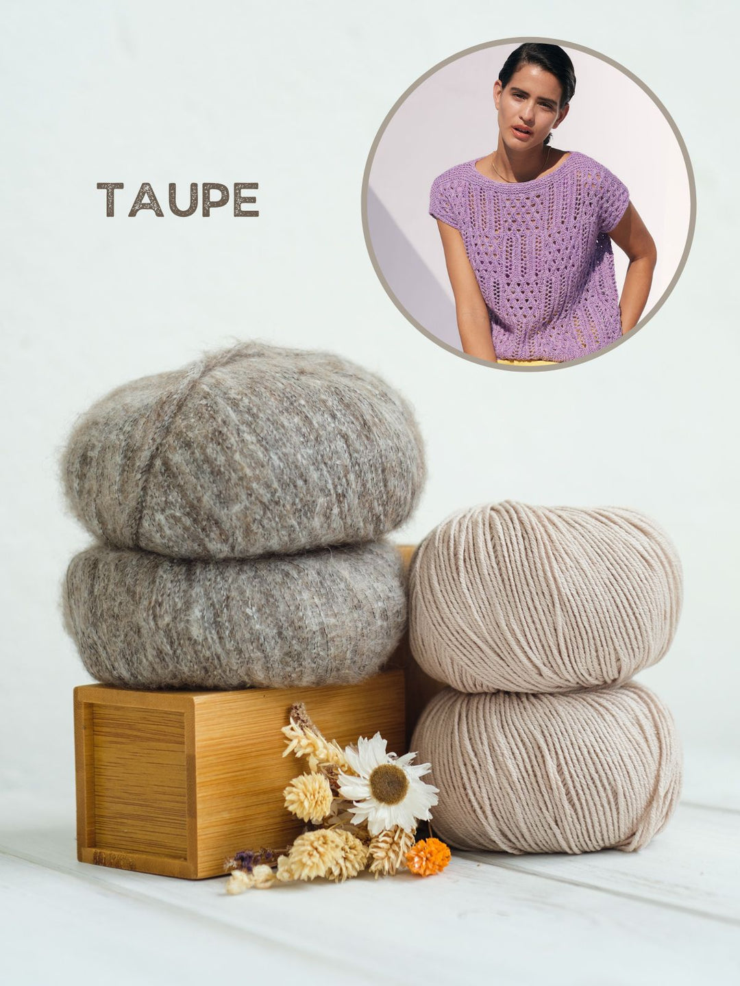 Strickpaket Elastico & Bella Top im Ajourmuster