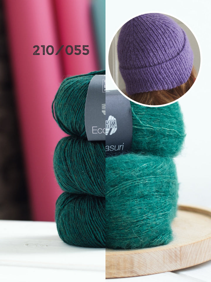 Strickpaket Ecopuno & Setasuri Mütze