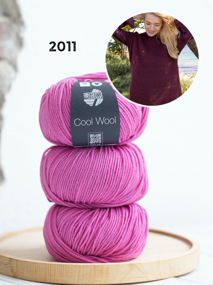 Strickpaket Cool Wool Pullunder im Halbpatentmuster