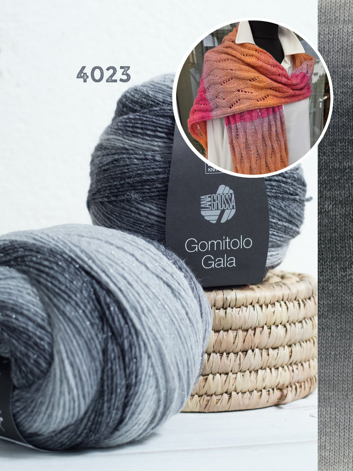 Strickpaket Lizas Schal Wintermorgen