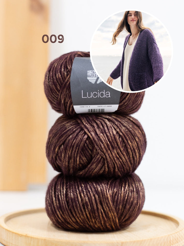 Strickpaket Lucida Jacke im Halbpatent