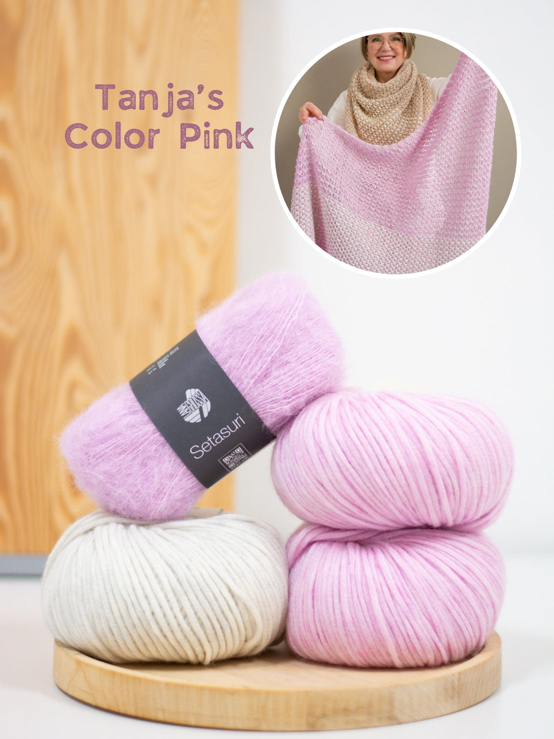 Strickpaket Tulipan Tuch - Tanja Steinbach - mit Originalanleitung