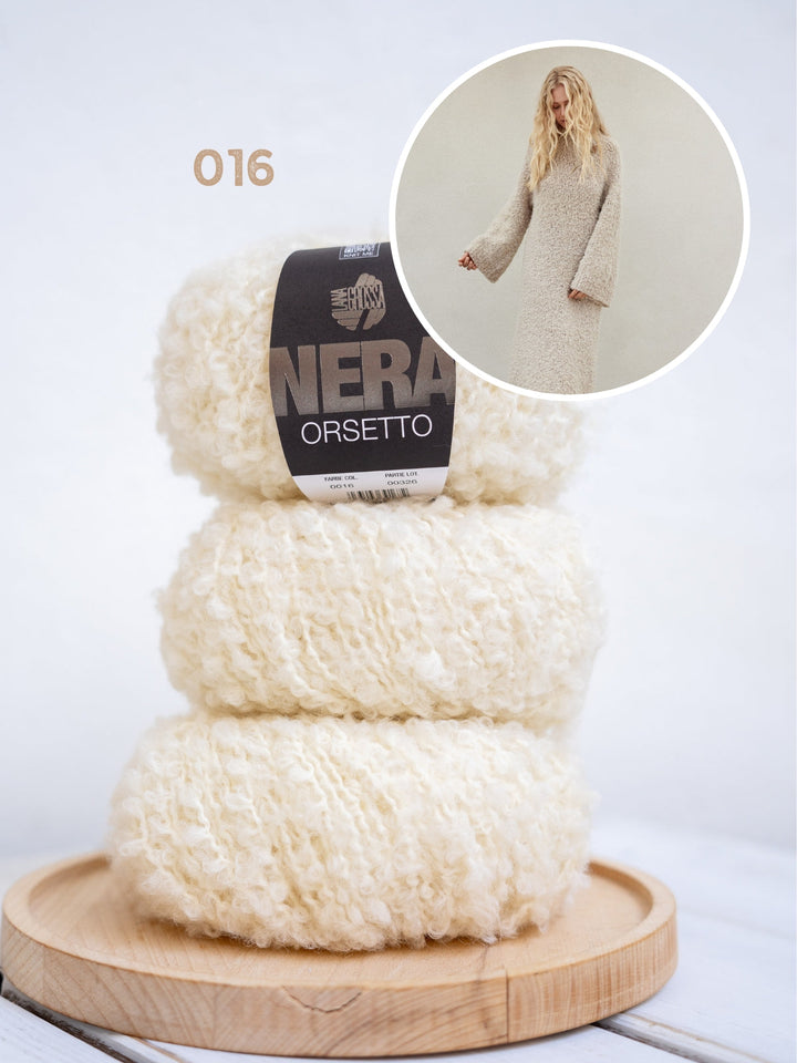 Strickpaket Orsetto Kleid lang – top-down